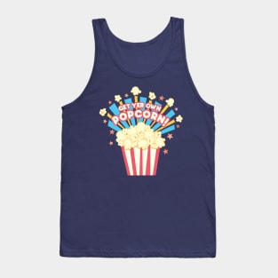 Retro get your own movie popcorn junk food junkie Tank Top